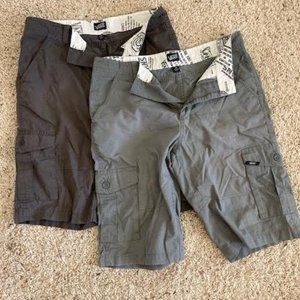 Van's Shorts 2 pack light grey and dark grey